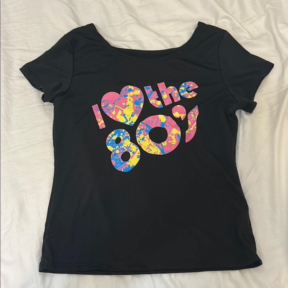 Black 80s Graphic T-Shirt